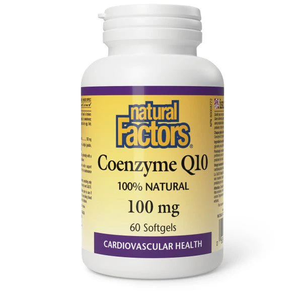 Natural Factors Coenzyme Q10 100% Natural 100mg