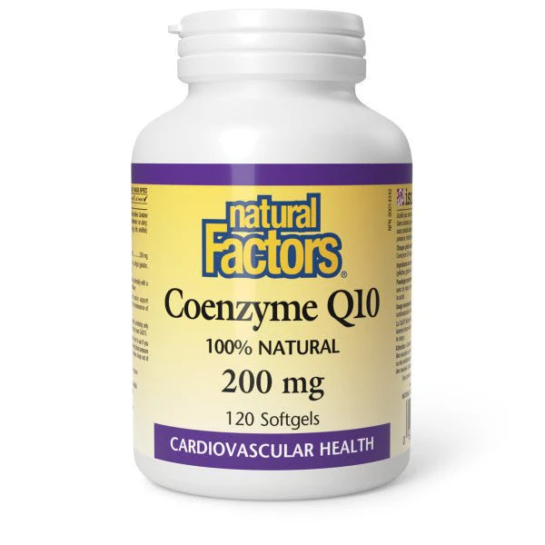 Natural Factors Coenzyme Q10 100% Natural 200mg - Image 2