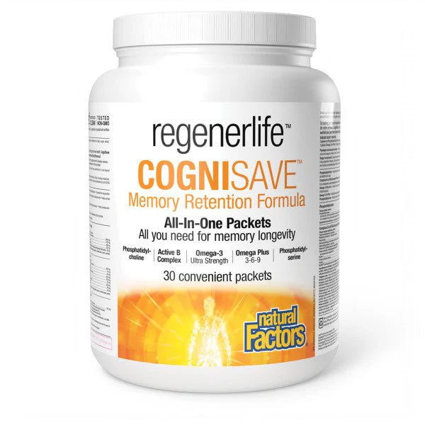 Natural Factors CogniSave, Regenerlife 30 Packets