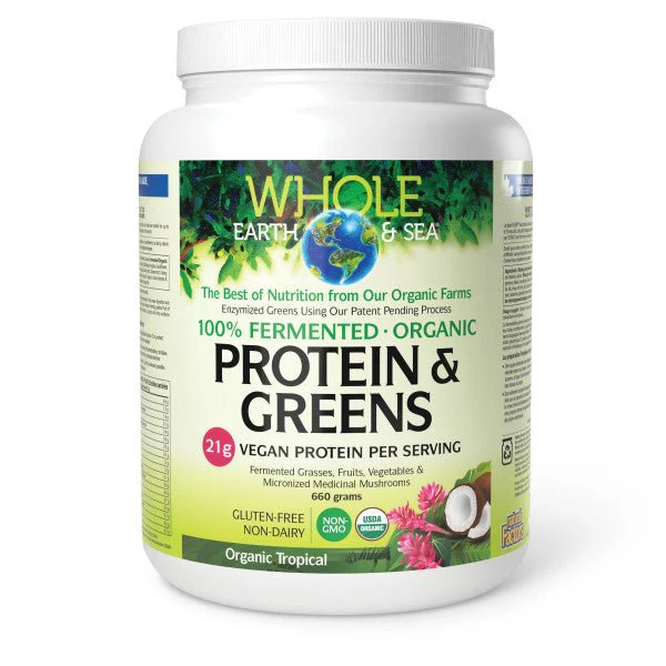 Natural Factors WES Fermented Organic Protein & Greens