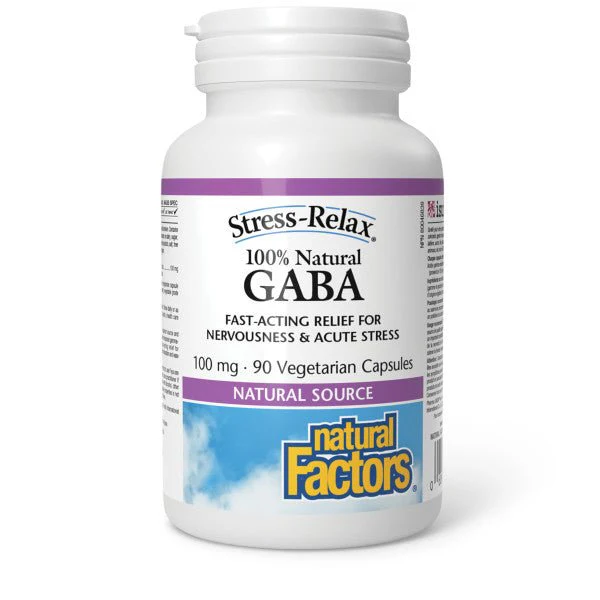 Natural Factors GABA 100mg 90 Veg Capsules