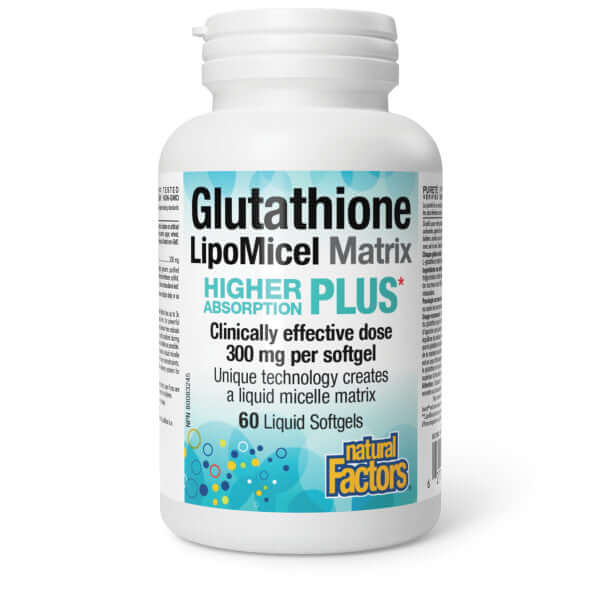 Natural Factors Glutathione LipoMicel Matrix 60 Softgels
