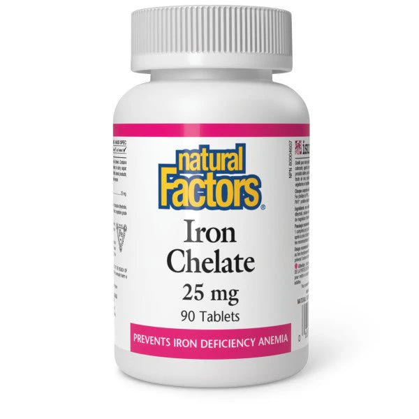 Natural Factors Iron Chelate 90 Tablets
