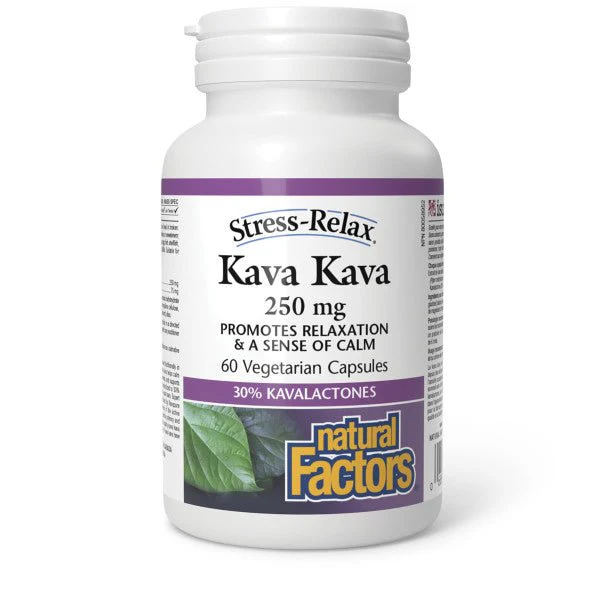 Natural Factors Kava Kava 250mg Stress-Relax 60 Veg Capsules