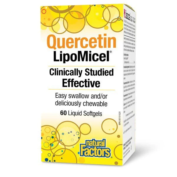 Natural Factors LipoMicel Quercetin 250mg Softgels - Image 2