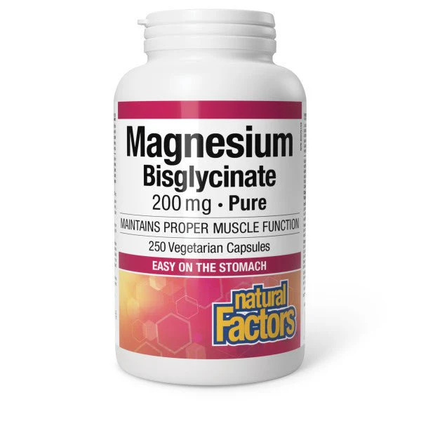 Natural Factors Magnesium Bisglycinate 250 Veg Capsules