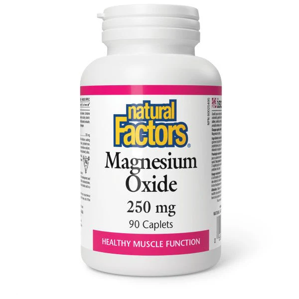 Natural Factors Magnesium Oxide 250mg 90 Capsules