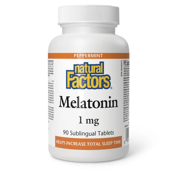 Natural Factors Melatonin 1 mg 90 Sublingual Tablets