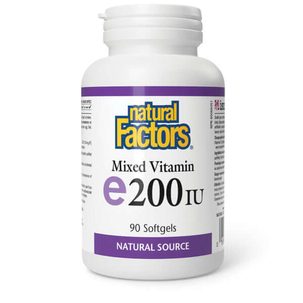 Natural Factors Mixed Vitamin E 200 i.u. 90 Softgels