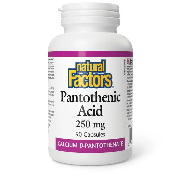 Natural Factors Pantothenic Acid 250 mg 90 Capsules
