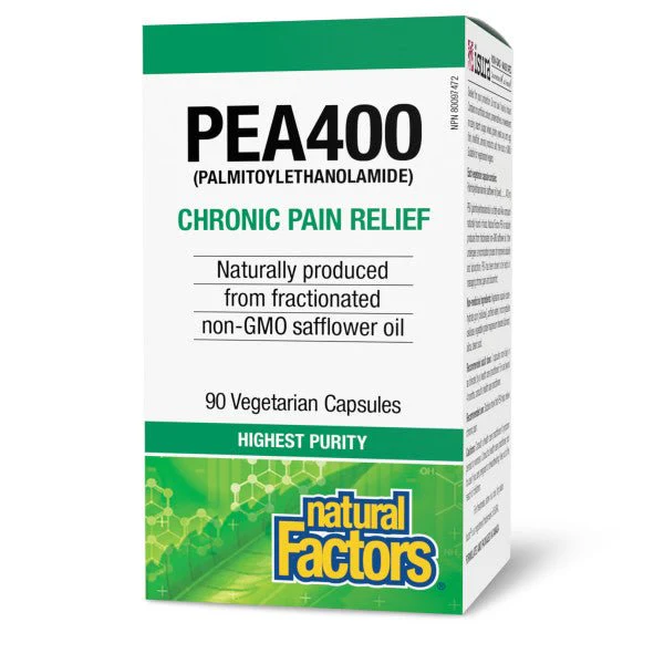 Natural Factors PEA 400 90 Veg Capsules