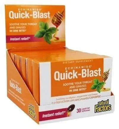 Natural Factors Quick-Blast, Echinamide 30 Chewable softgels - Image 2