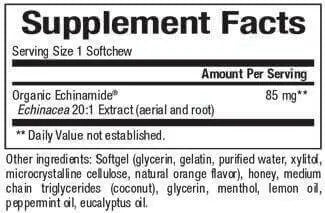 Natural Factors Quick-Blast, Echinamide 30 Chewable softgels - Image 3