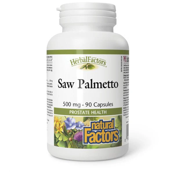 Natural Factors Saw Palmetto 500 mg 90 Capsules