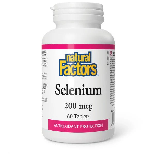 Natural Factors Selenium 200mcg 60 Tablets