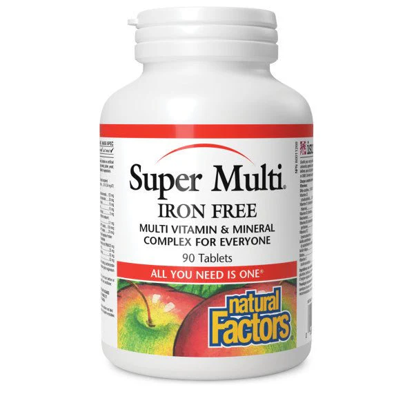 Natural Factors Super Multi Iron-Free