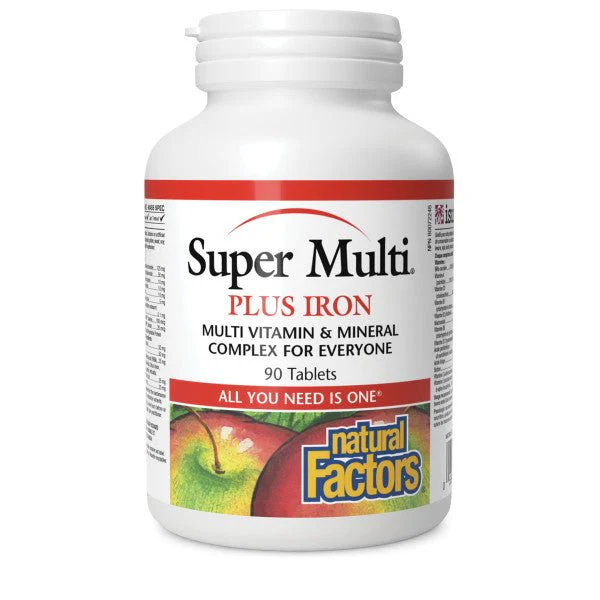 Natural Factors Super Multi Plus Iron Tablets