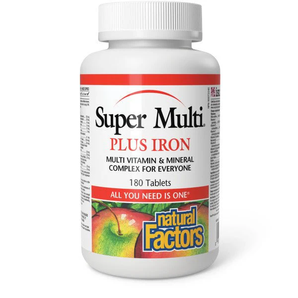 Natural Factors Super Multi Plus Iron Tablets - Image 2