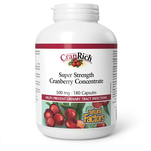 Natural Factors Super Strength Cranberry Concentrate 500mg - Image 2