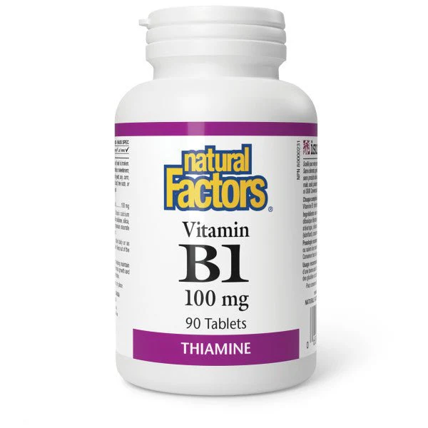 Natural Factors Vitamin B1 100mg 90 Tablets