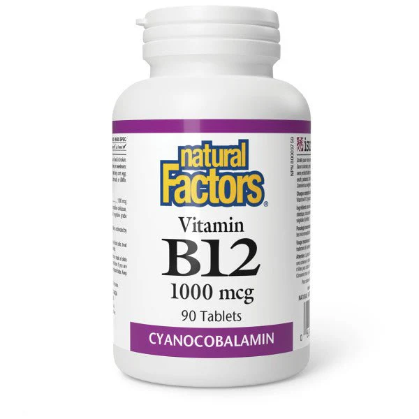 Natural Factors Vitamin B12 1000mcg 90 Tablets