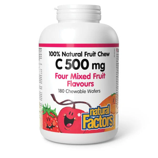 Natural Factors Vitamin C 500mg 180 Wafers - Image 3