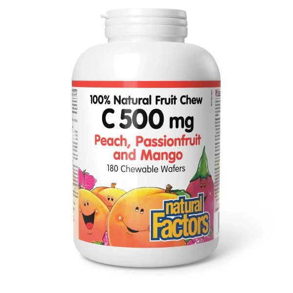 Natural Factors Vitamin C 500mg 180 Wafers - Image 4