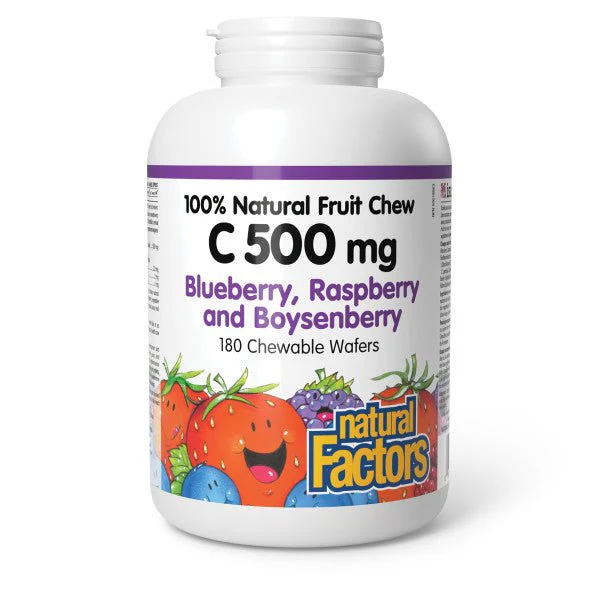 Natural Factors Vitamin C 500mg 180 Wafers - Image 5