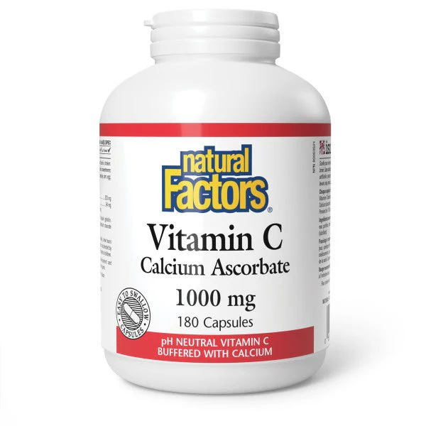 Natural Factors Vitamin C Calcium Ascorbate 1000mg 180 Capsules
