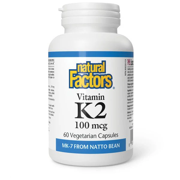 Natural Factors Vitamin K2 100mcg 60 Veg Capsules