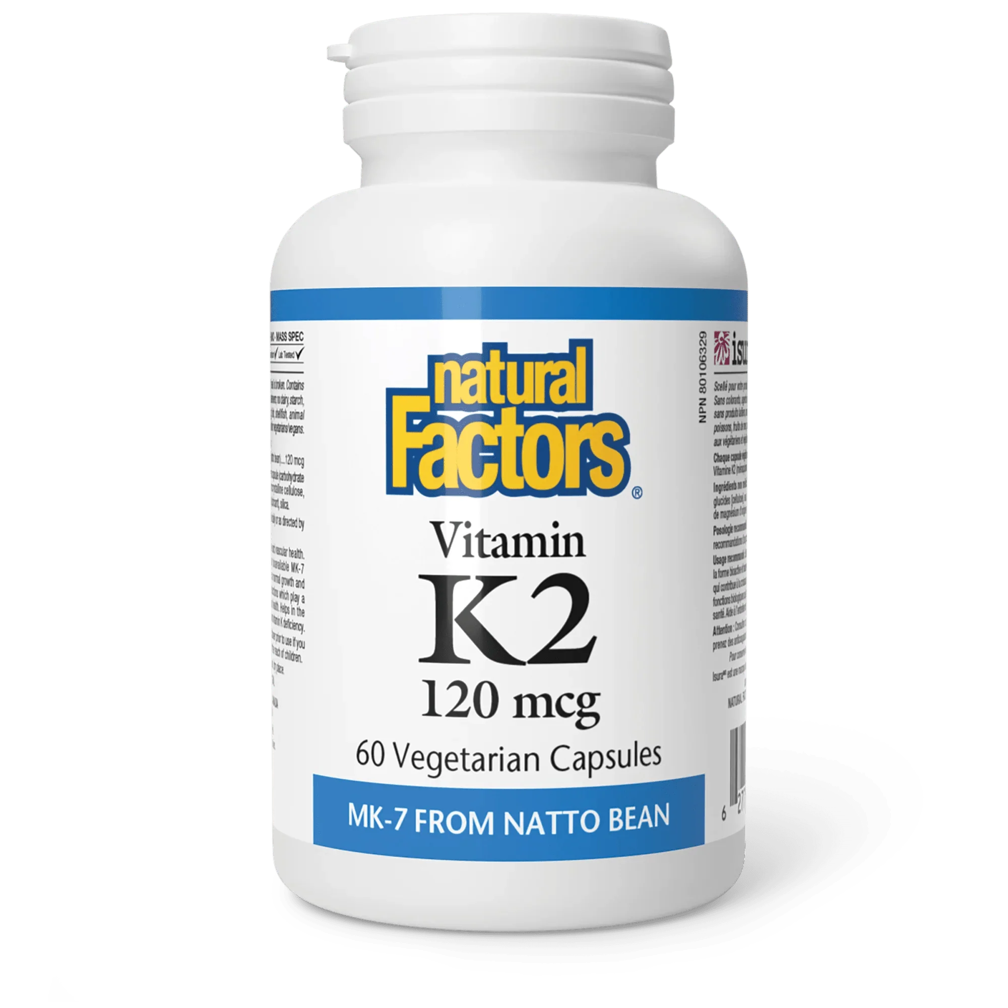 Natural Factors Vitamin K2 120mcg 60 Veg Capsules