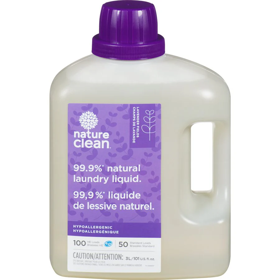 Nature Clean Laundry Liquid 3L 100 Wash, Lavender Fields
