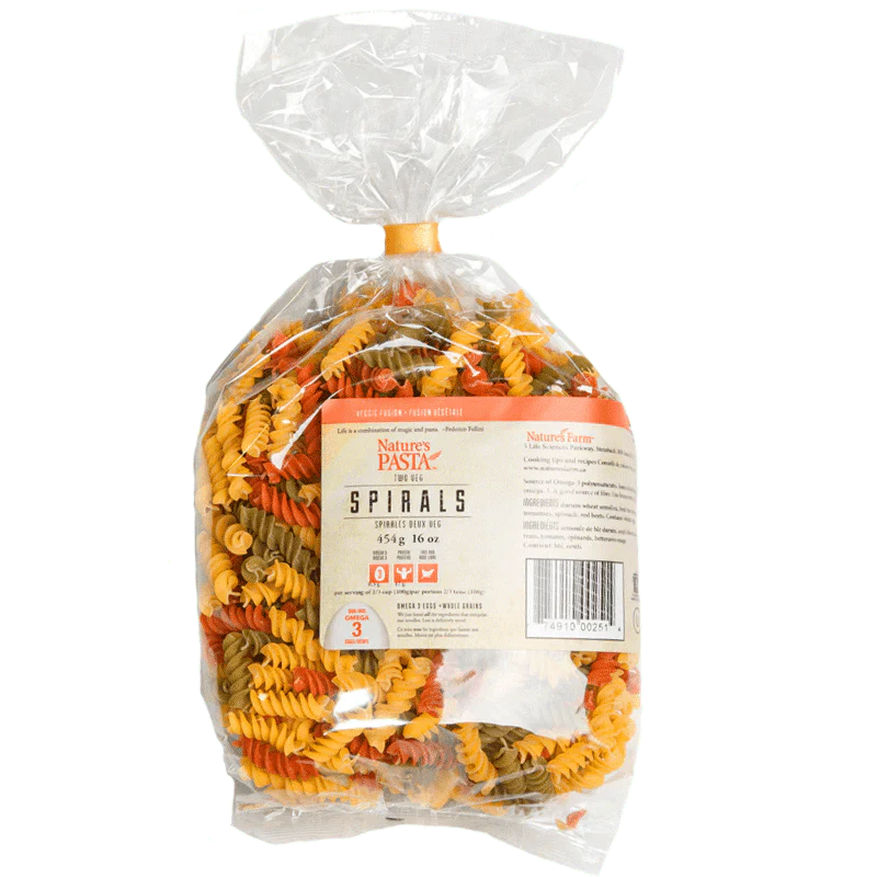 Nature's Farm Two Vegetables Spirals 454 grams