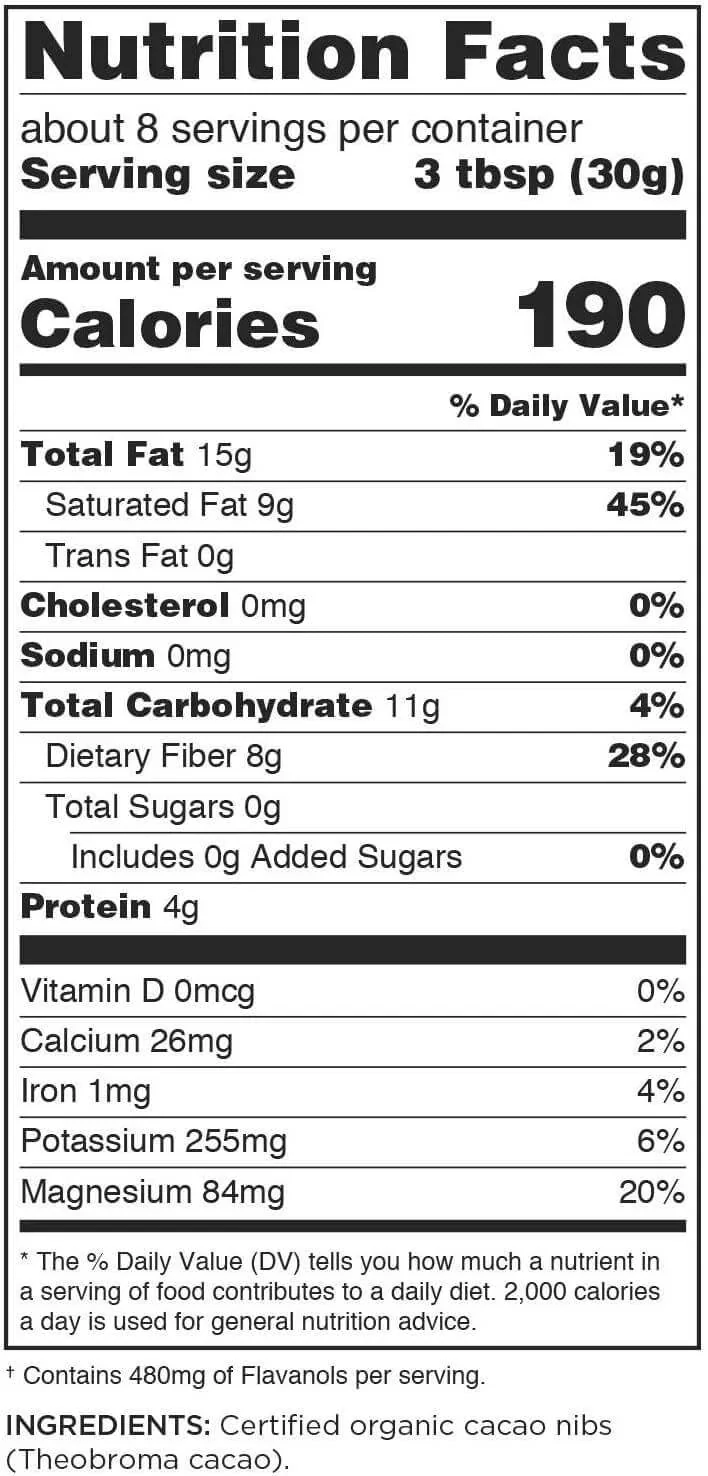 Navitas Organics, Organic Cacao Nibs 227 Grams - Image 2