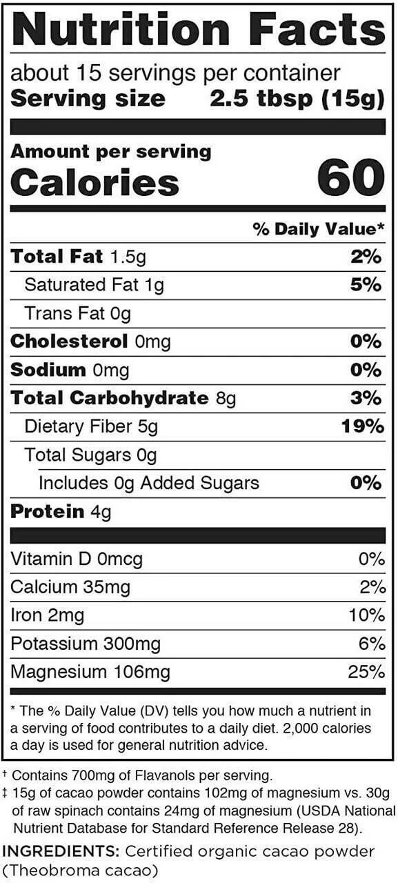 Navitas Organics, Organic Cacao Powder - Image 4