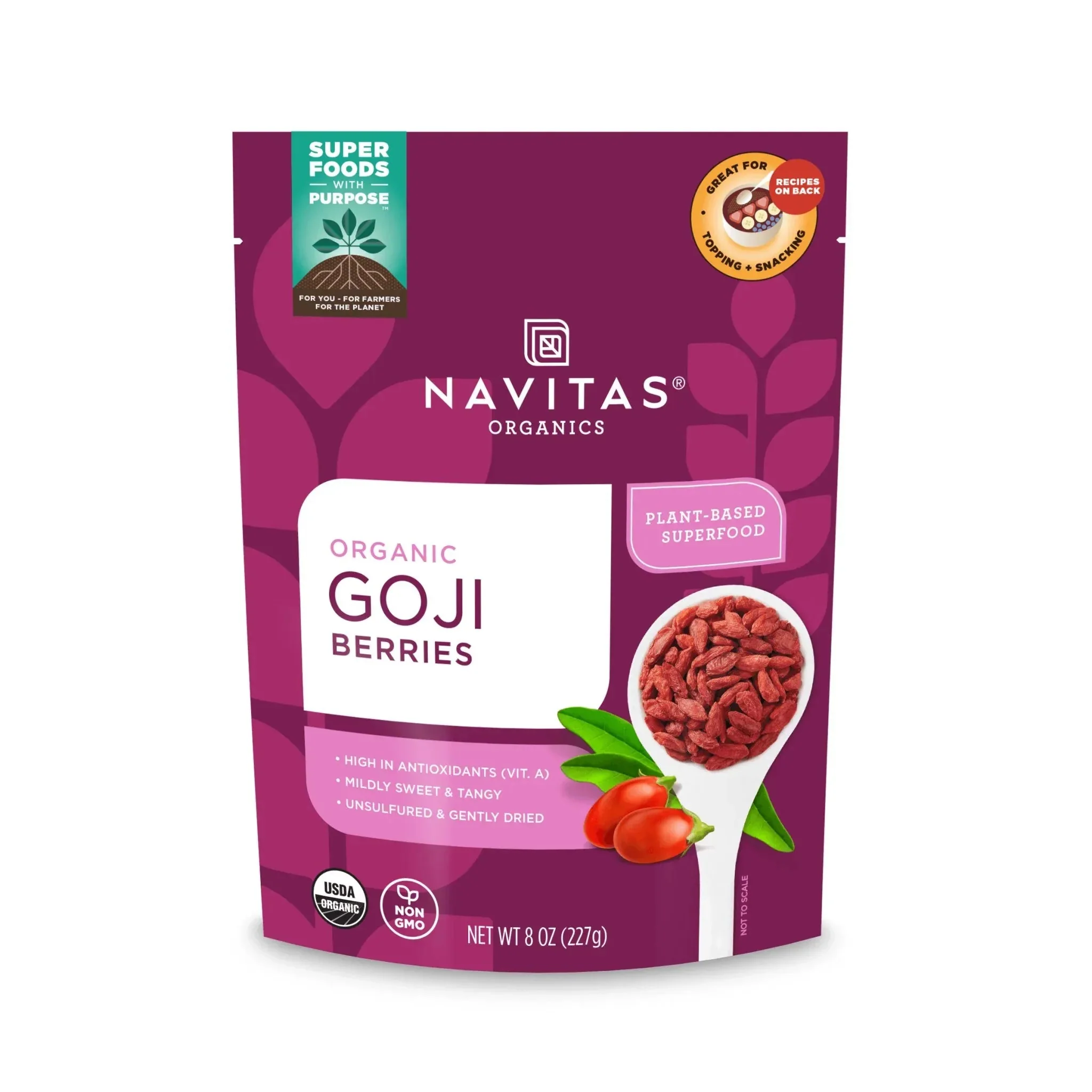 Navitas Organics, Organic Goji Berries 227 Grams