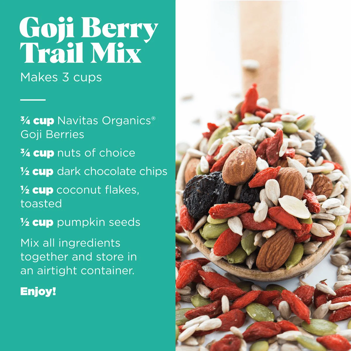 Navitas Organics, Organic Goji Berries 227 Grams - Image 3