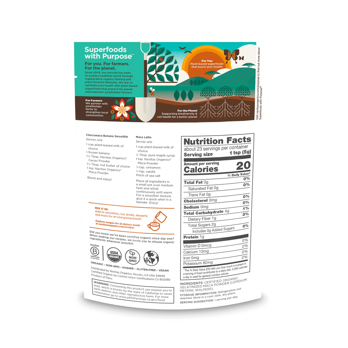 Navitas Organics, Organic Maca Powder 227 Grams - Image 4
