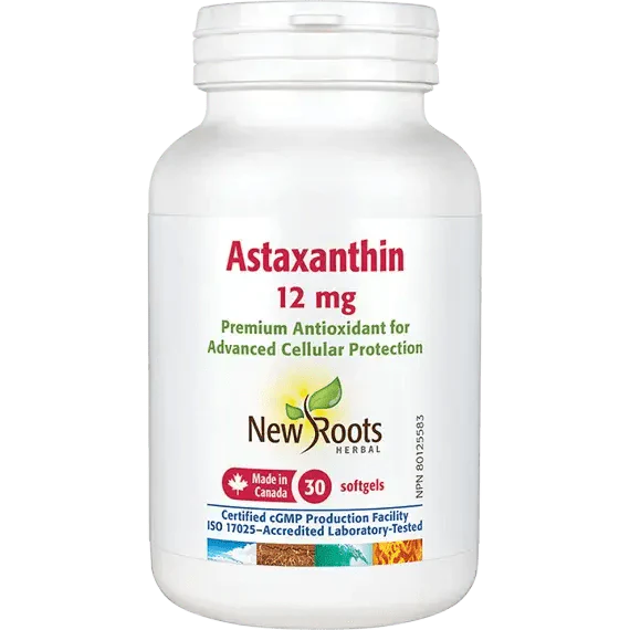 New Roots Astaxanthin 12mg 30 Softgels
