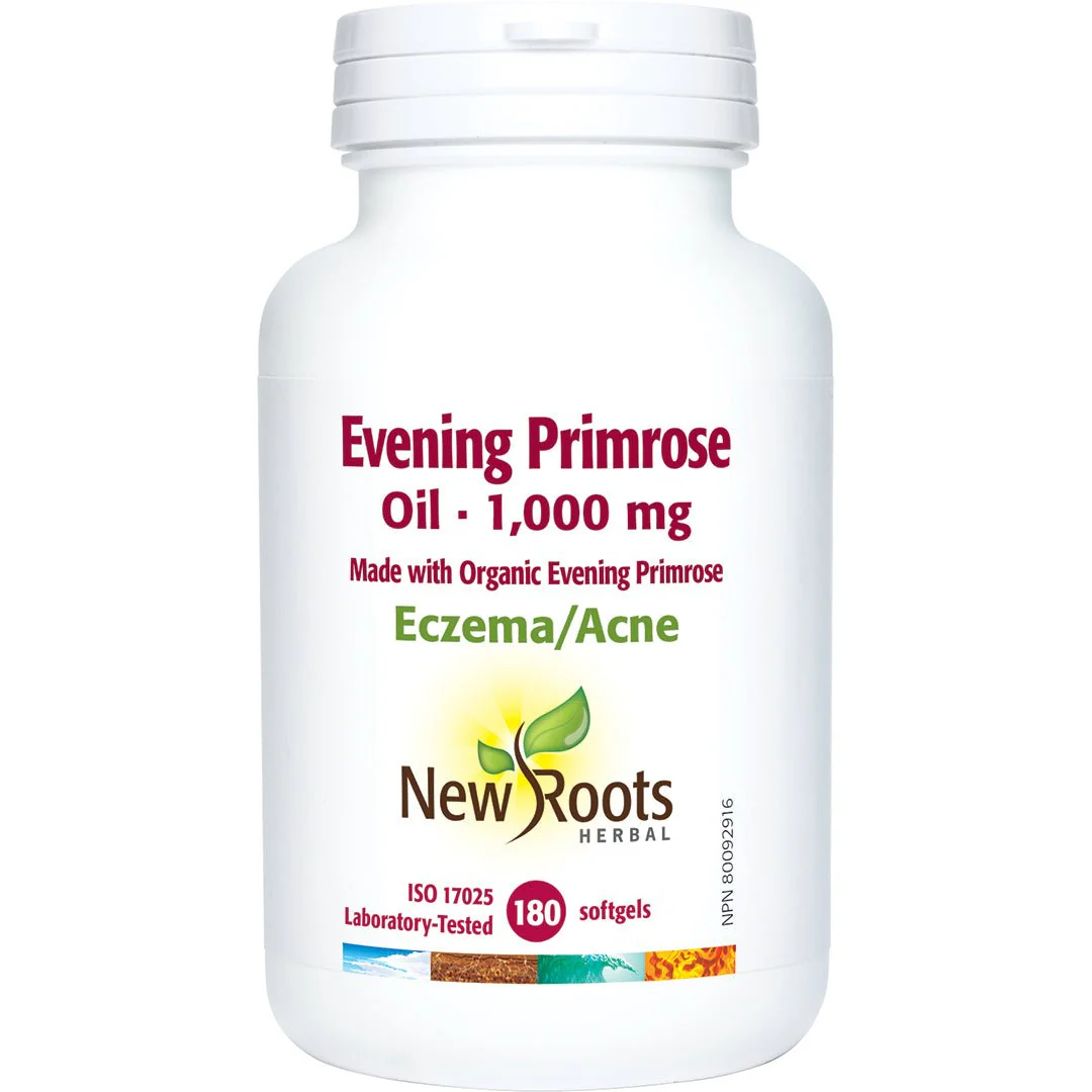 New Roots Evening Primrose Oil 1,000 mg 180 Softgels