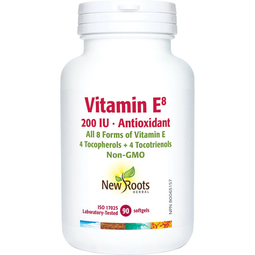 New Roots Vitamin E⁸ 200 IU 90 Softgels