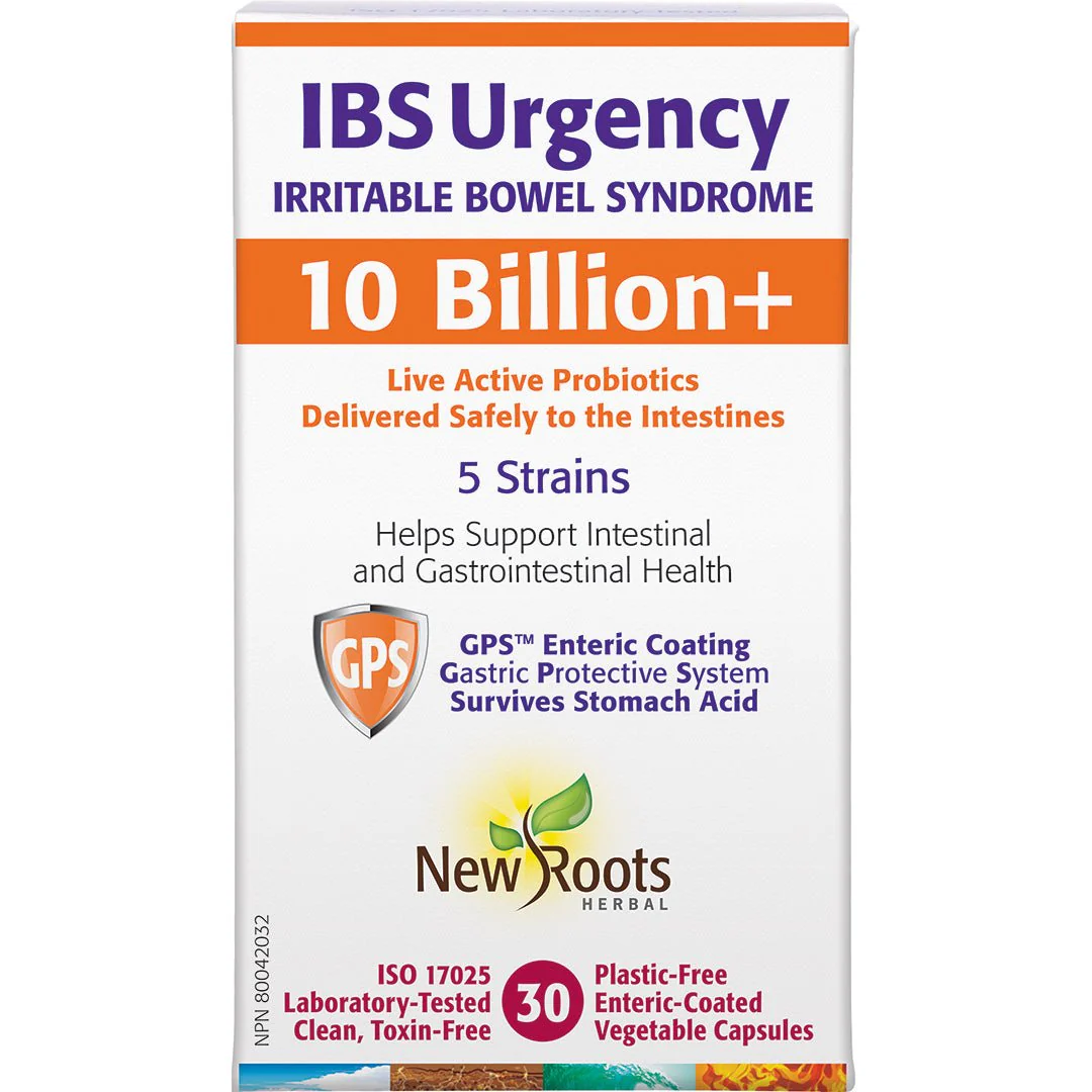 New Roots IBS Urgency 10 Billion 30 Veg Capsules