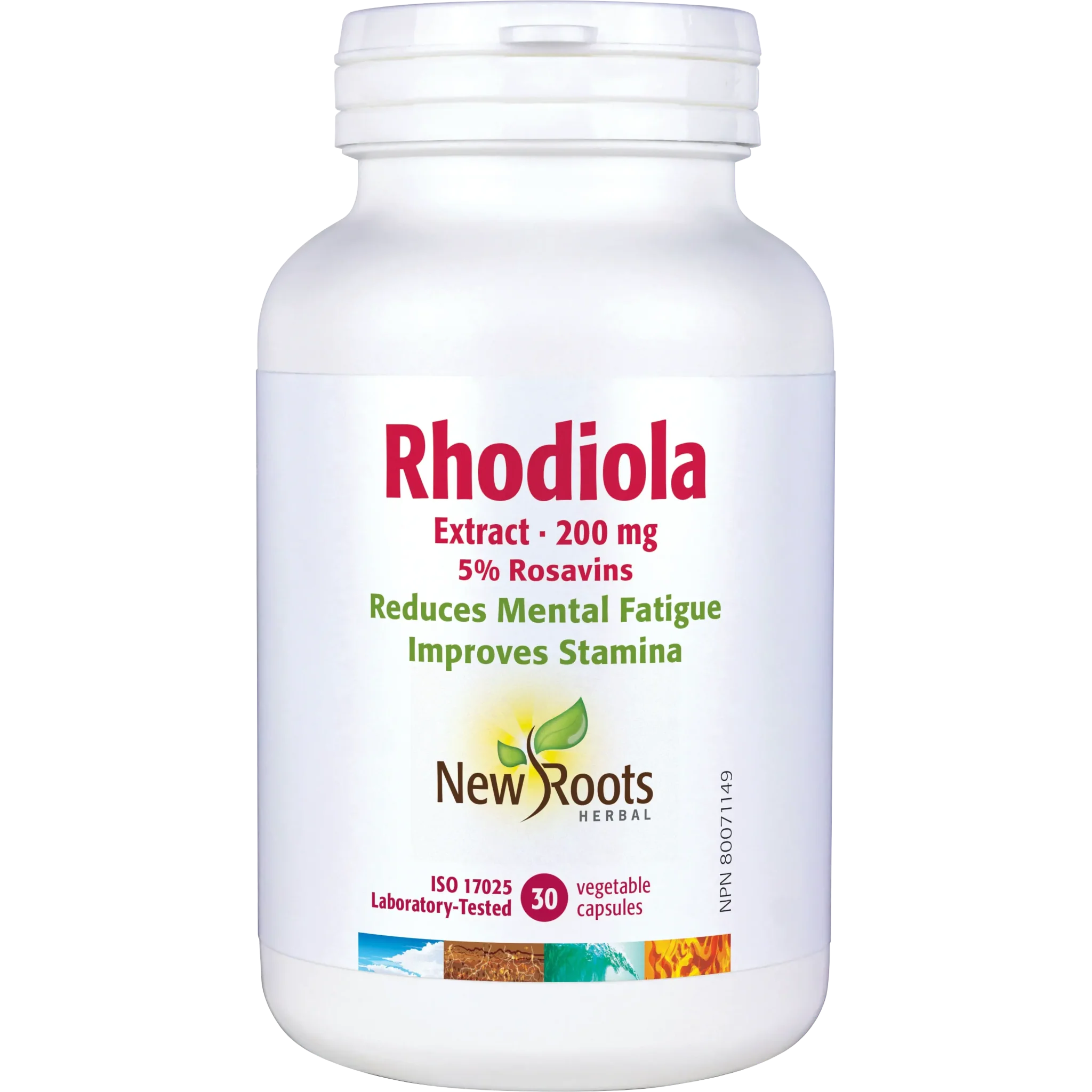 New Roots Rhodiola Extract 200mg 30 Vegetable Capsules