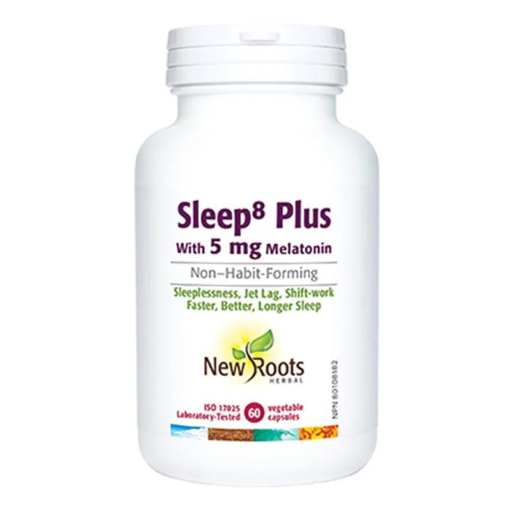 New Roots Sleep 8 Plus 60 Veg Capsules