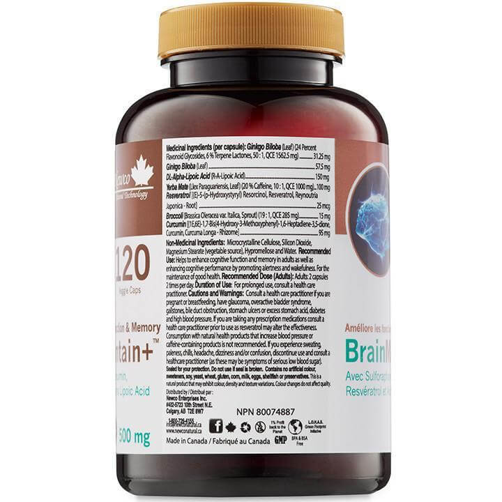 Newco Brain Maintain 120 Veg Capsules - Image 2