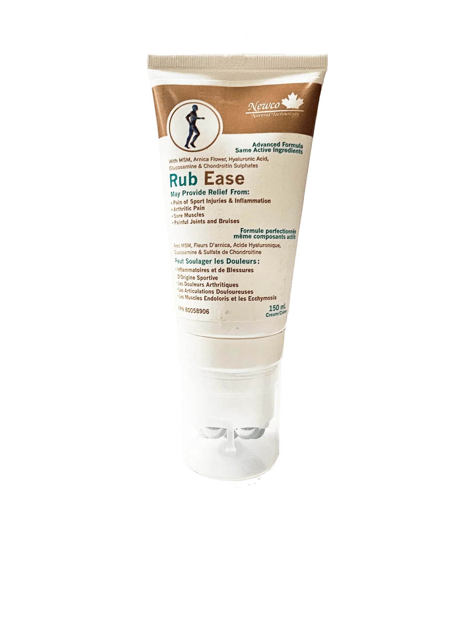 Newco Rub Ease 150mL with Rollerball, Pain Relief Cream - Image 2