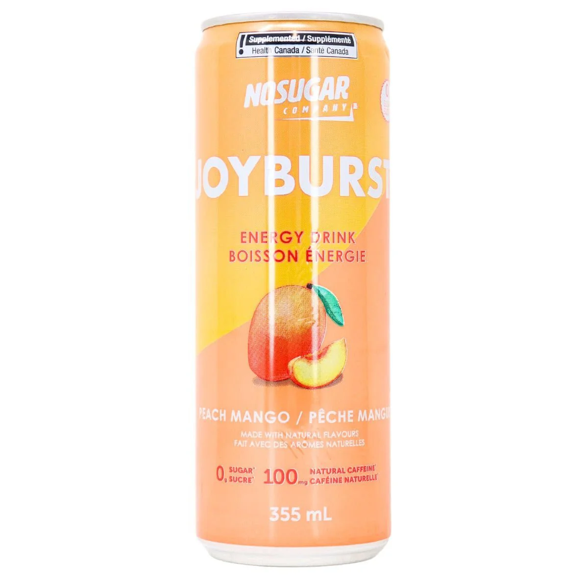 No Sugar Company Joyburst Energy Drink Peach Mango, 355mL