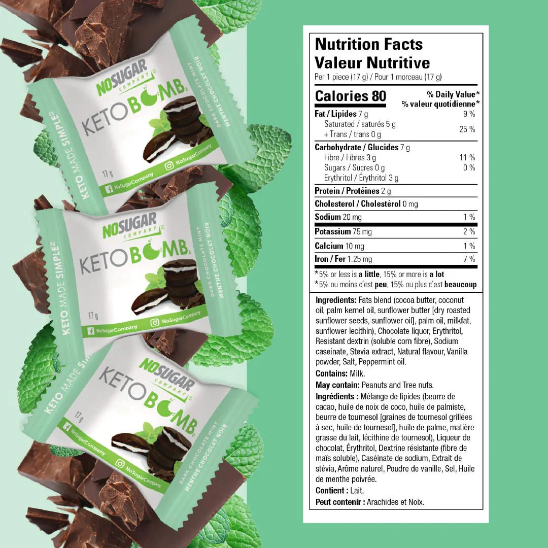 No Sugar Keto Protein Cup Chocolate Mint 17 Grams - Image 2