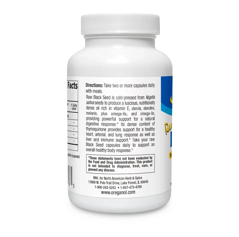 North American Herb & Spice Black Seed Oil 90 Softgels - Image 2
