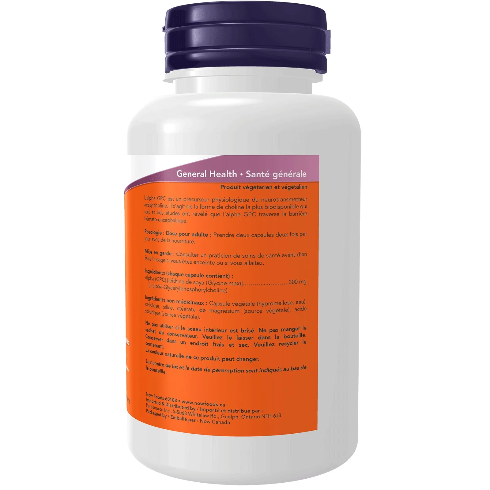 Now Alpha GPC 300mg 60 Vegetarian Capsules - Image 3